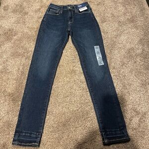 Old Navy Girls Deep Indigo High Rise Rockstar Jeggings